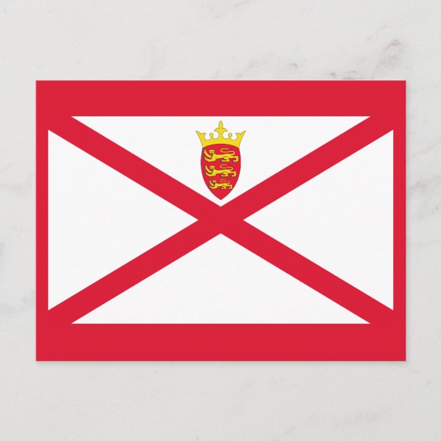 Carte Postale Drapeau de Jersey (Devant)