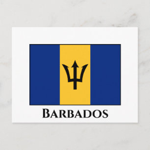 Carte Postale Drapeau de la Barbade