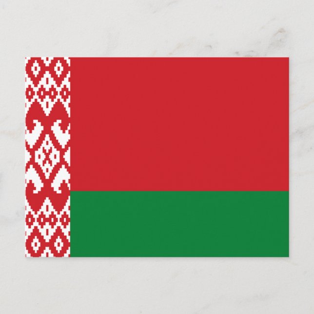 Carte Postale Drapeau de la Biélorussie (Devant)