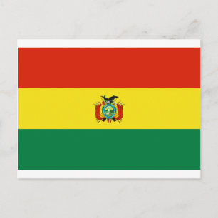 Carte Postale Drapeau de la Bolivie