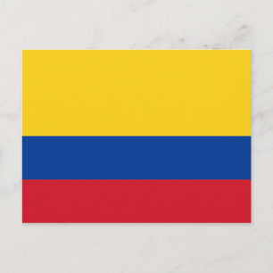 Carte postale Drapeau de la Colombie