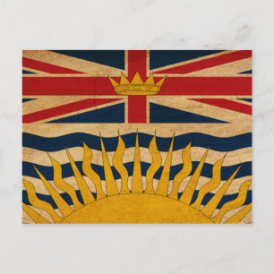 Carte Postale Drapeau de la Colombie-Britannique