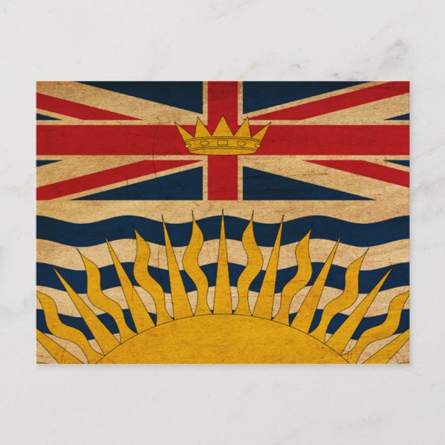 Carte Postale Drapeau de la Colombie-Britannique (Devant)