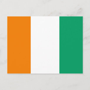 Carte Postale Drapeau de la Côte d'Ivoire - Drapeau de la Côte d