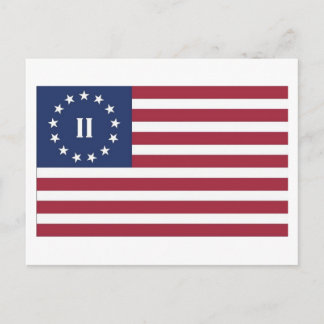 Carte Postale Drapeau de la deuxième révolution américaine