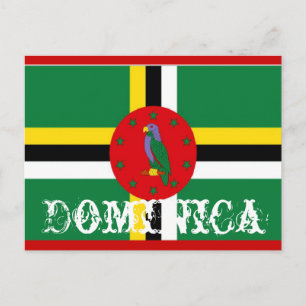Carte Postale Drapeau de la Dominique
