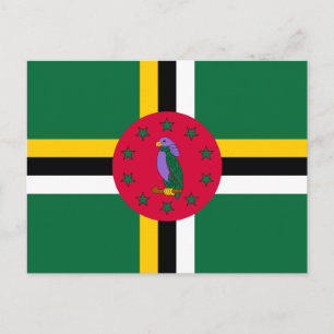 Carte Postale Drapeau de la Dominique