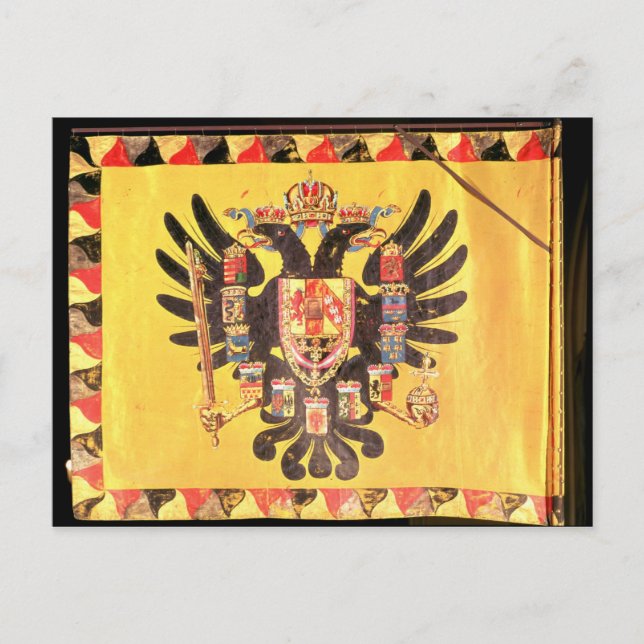 Carte Postale Drapeau de la dynastie impériale des Habsbourg, ve (Devant)