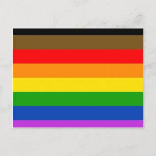 Carte Postale Drapeau de la fierté de Philadelphie