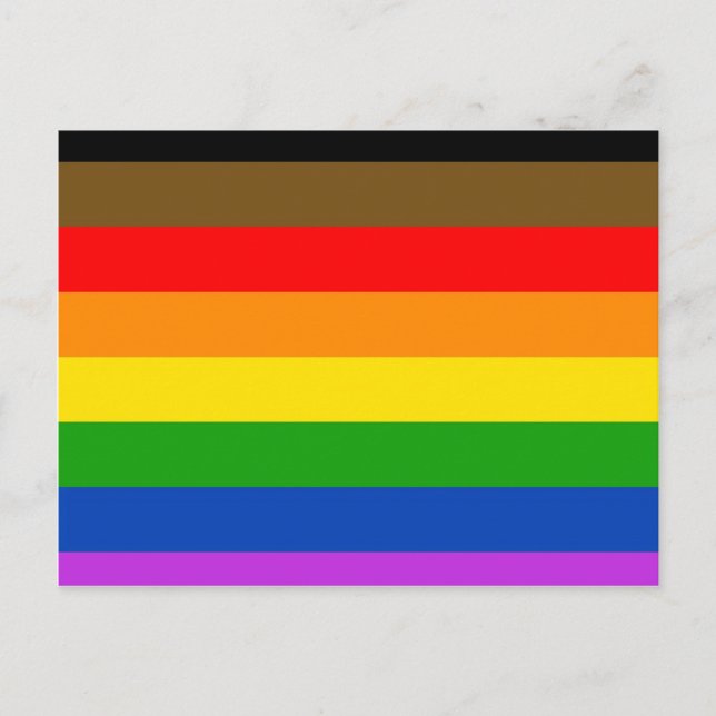 Carte Postale Drapeau de la fierté de Philadelphie (Devant)