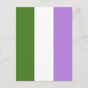 Carte Postale Drapeau de la fierté queer