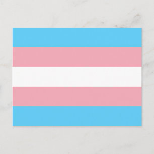 Carte Postale Drapeau de la fierté transgenre