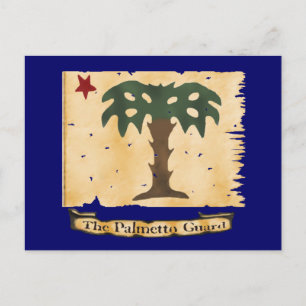 Carte Postale Drapeau de la Garde Palmetto
