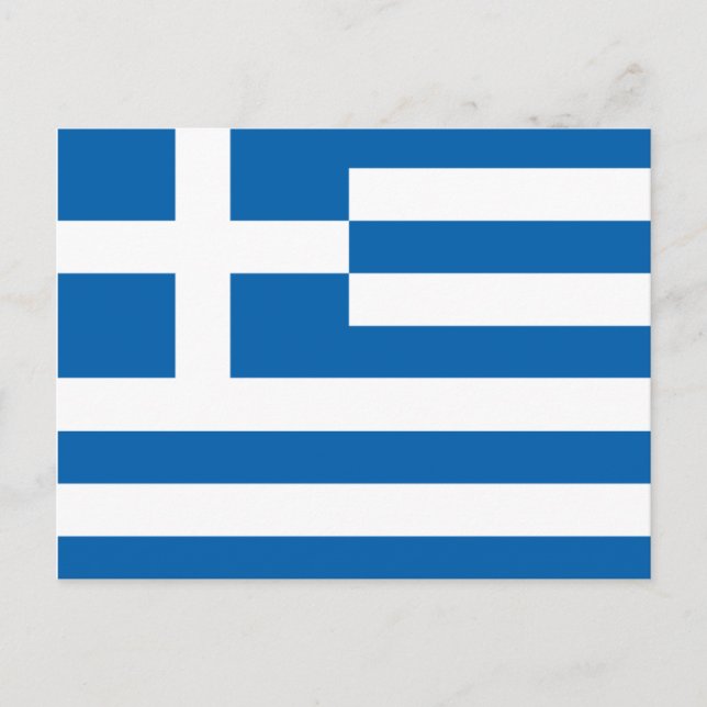 Carte Postale Drapeau de la Grèce (Devant)