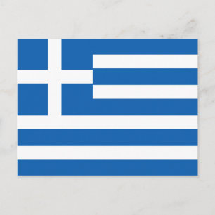 Carte Postale Drapeau de la Grèce