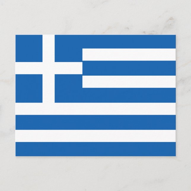 Carte Postale Drapeau de la Grèce (Devant)
