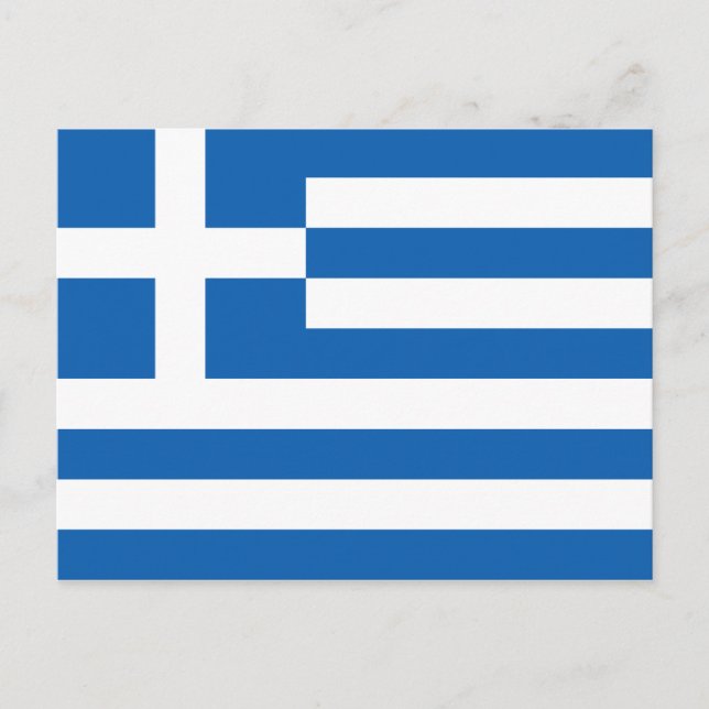 Carte Postale Drapeau de la Grèce (Devant)