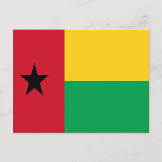 Carte Postale Drapeau de la Guinée-Bissau (Devant)