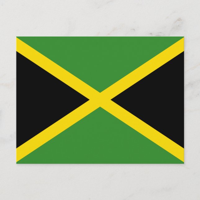 Carte Postale Drapeau de la Jamaïque (Devant)