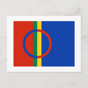 Carte Postale Drapeau de la Laponie