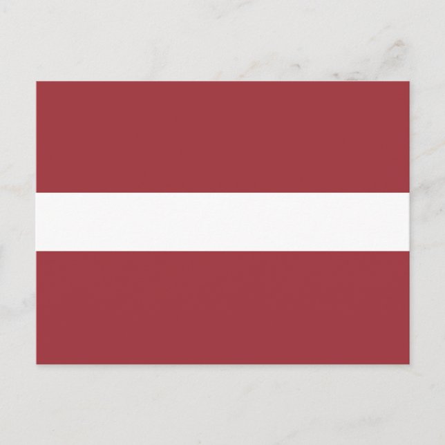 Carte Postale Drapeau de la Lettonie (Devant)