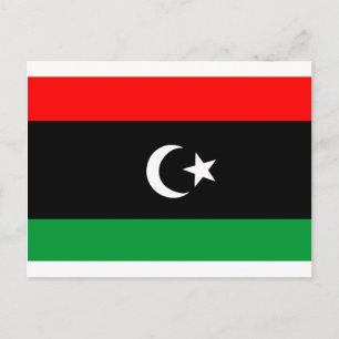 Carte Postale Drapeau de la Libye