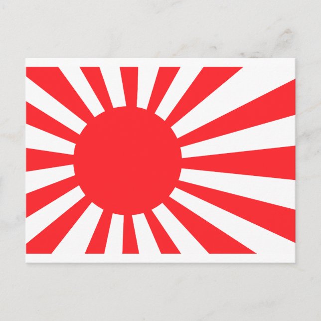 Carte Postale Drapeau de la marine japonaise (Devant)