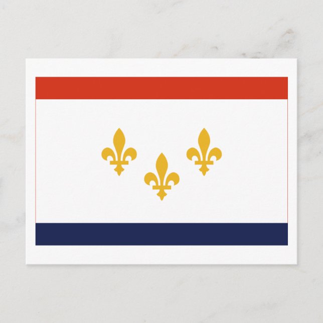 Carte Postale Drapeau de la Nouvelle-Orléans (Devant)