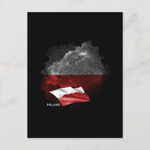 Carte Postale Drapeau de la Pologne