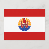 Carte postale Drapeau de la Polynésie française