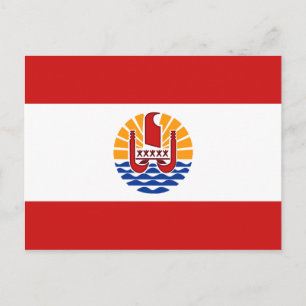 Carte postale Drapeau de la Polynésie française