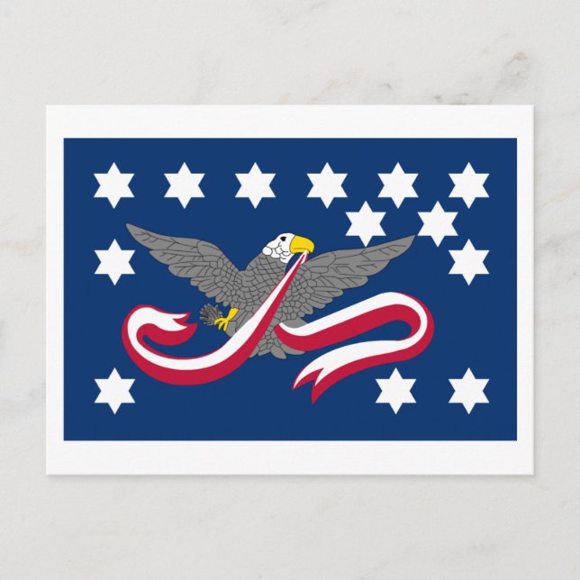 Carte Postale Drapeau de la rébellion de Whiskey (Devant)