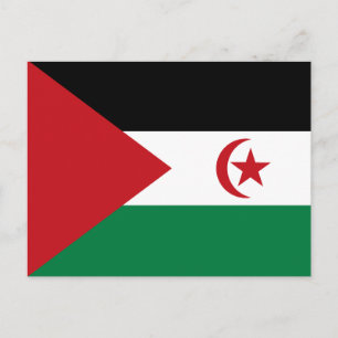 Carte Postale Drapeau de la République arabe sahraouie démocrati