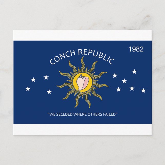 Carte Postale Drapeau de la République de conque (Devant)