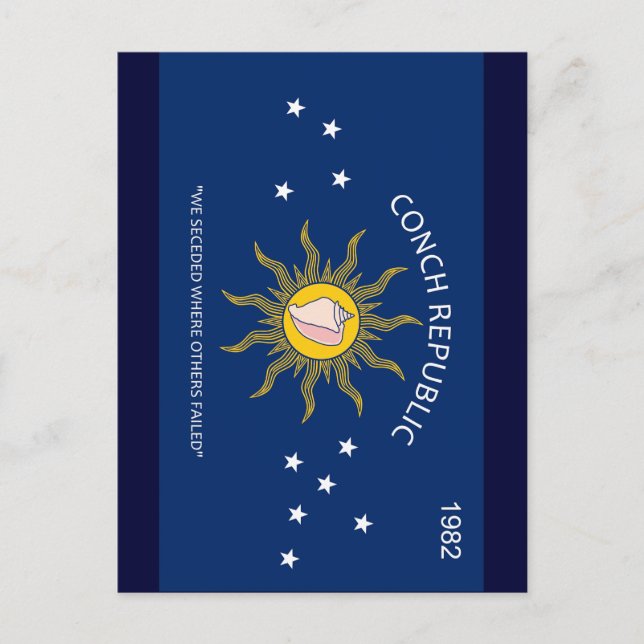 Carte Postale Drapeau de la République de conque (Devant)