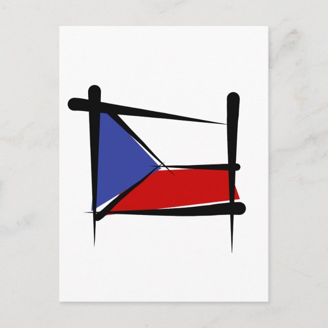 Carte Postale Drapeau de la République tchèque (Devant)