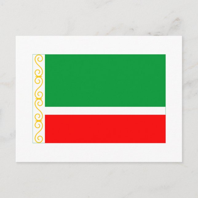 Carte Postale Drapeau de la République tchétchène (Devant)