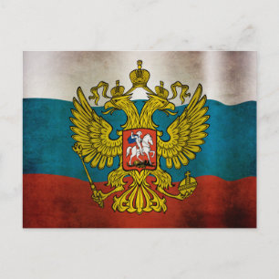 Carte Postale Drapeau de la Russie