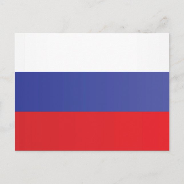 Carte Postale Drapeau de la Russie (Devant)