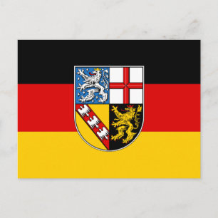 Carte Postale Drapeau de la Sarre