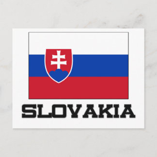 Carte Postale Drapeau de la Slovaquie