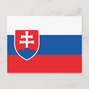Carte Postale Drapeau de la Slovaquie