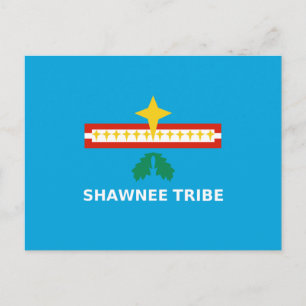 Carte Postale Drapeau de la tribu Shawnee de l'Oklahoma