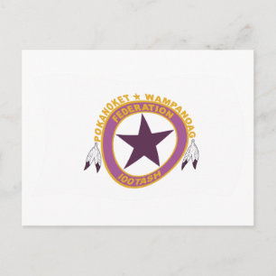 Carte postale Drapeau de la tribu Wampanoag