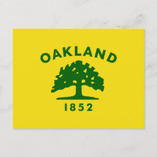 Carte Postale Drapeau de la ville d'Oakland (Californie)