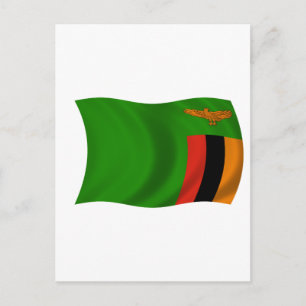 Carte Postale Drapeau de la Zambie