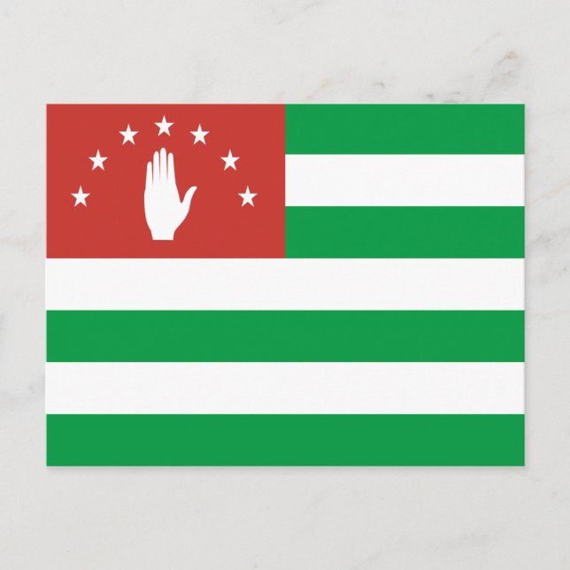 Carte Postale Drapeau de l'Abkhazie patriotique (Devant)