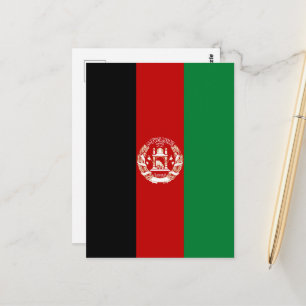 Carte Postale Drapeau de l'Afghanistan
