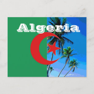 Carte Postale Drapeau de l'Algérie