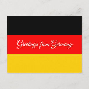 Carte Postale Drapeau de l'Allemagne